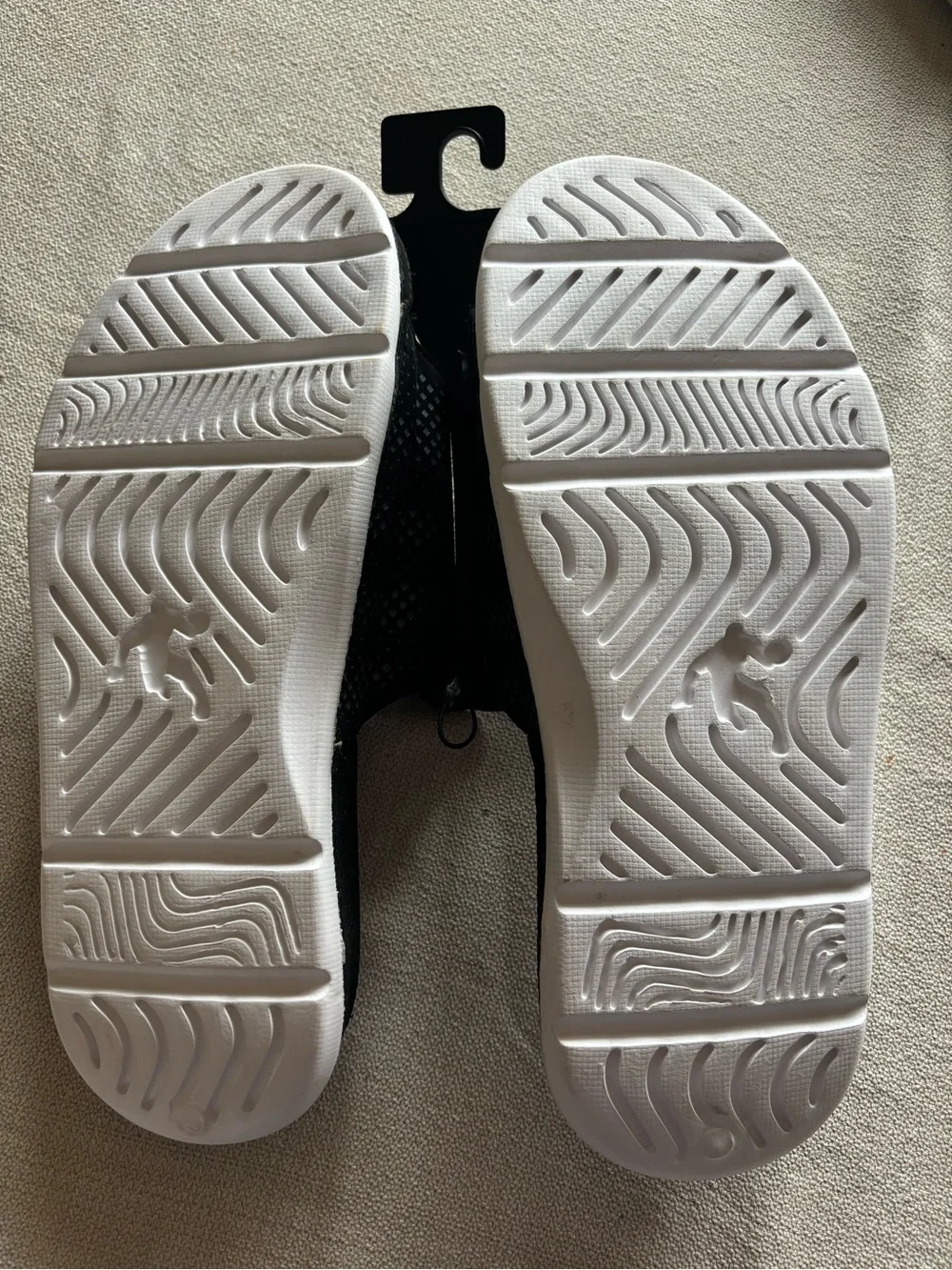 And1 Black and White Slide Sandals with Red Logo
